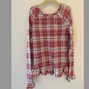 Pink and White Gingham Wallflower Top